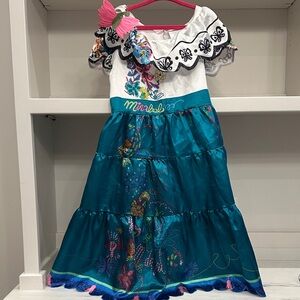 Disney Mirabel sizec4-6x costume dress. Like new